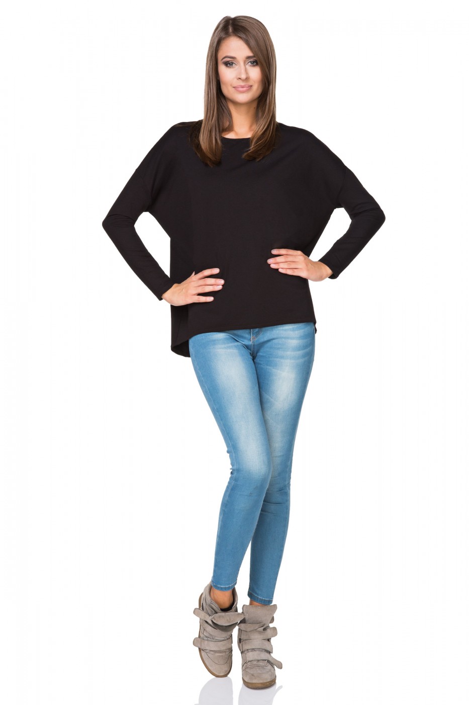 Bluza Damska Model T189/1 Black - Tessita107350 - Czarny - obrazek 2