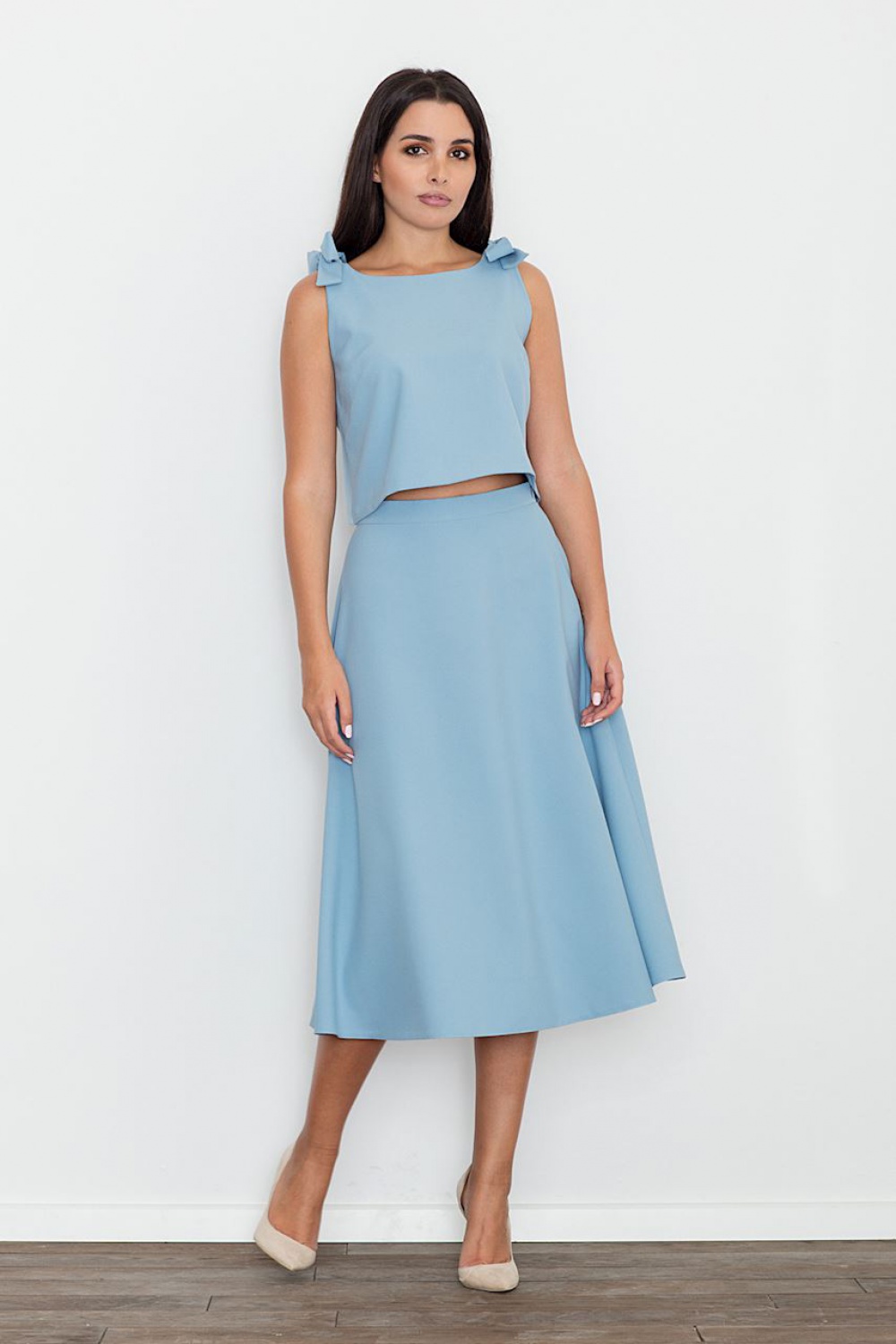 Spódnica Komplet Model M578 Blue - Figl111032 - Niebieski
