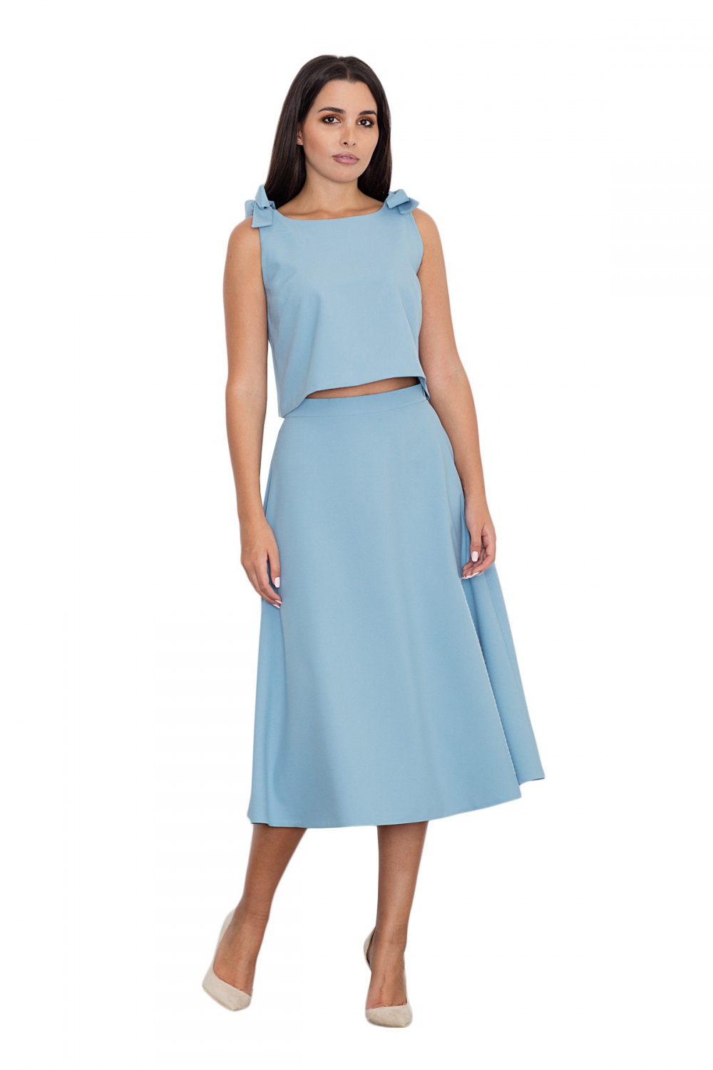 Spódnica Komplet Model M578 Blue - Figl111032 - Niebieski - obrazek 2