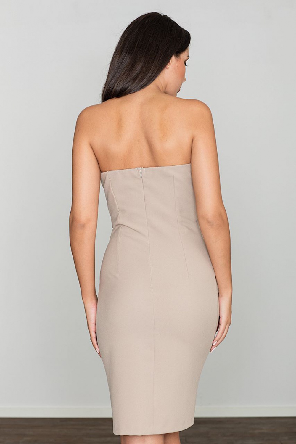 Sukienka Model M571 Beige - Figl111050 - Beżowy - obrazek 3