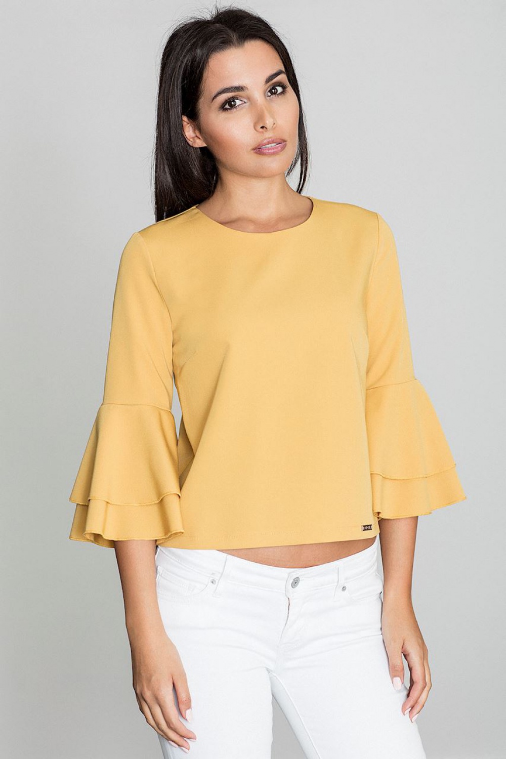 Bluzka Model M565 Yellow - Figl111058 - Żółty