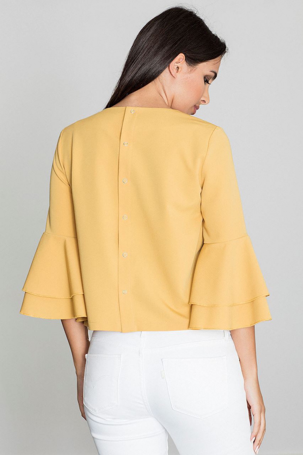 Bluzka Model M565 Yellow - Figl111058 - Żółty - obrazek 2