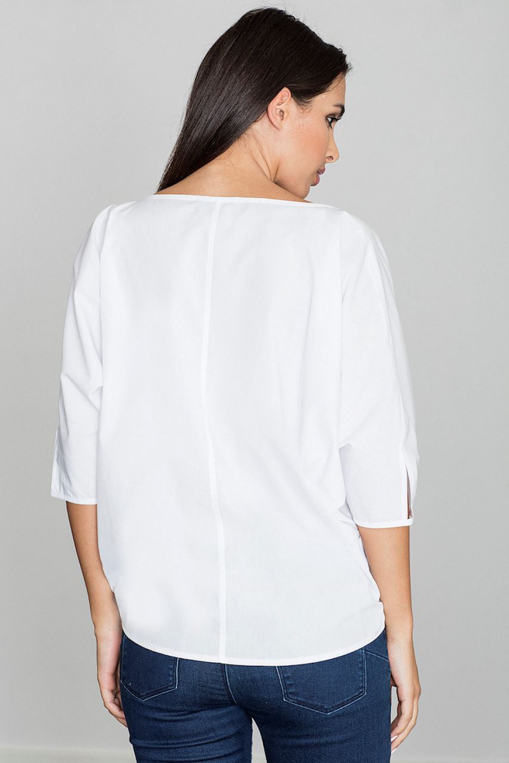 Bluzka Model M563 White - Figl111080 - Biały - obrazek 2