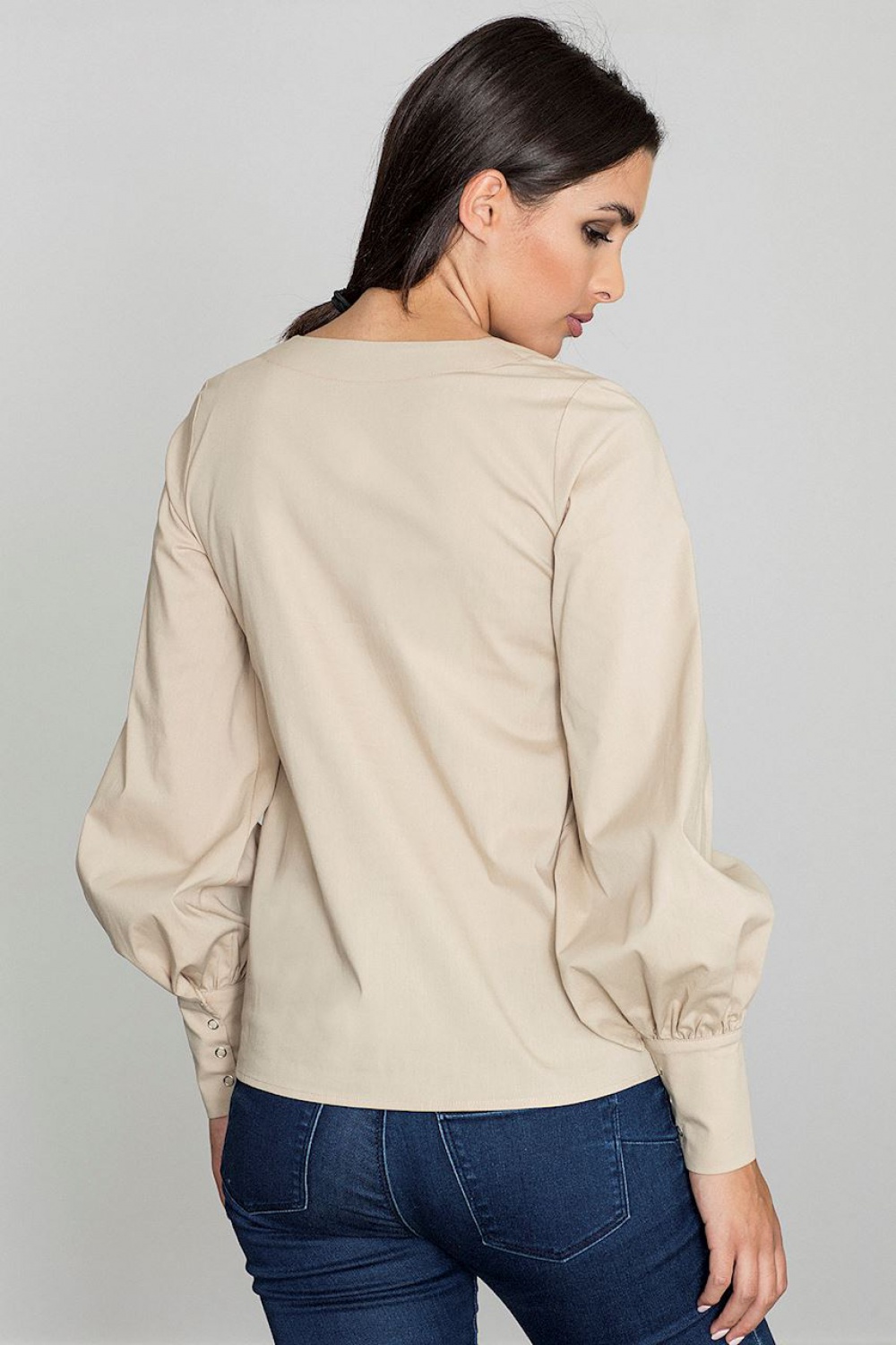 Bluzka Model M561 Beige - Figl111086 - Beżowy - obrazek 2