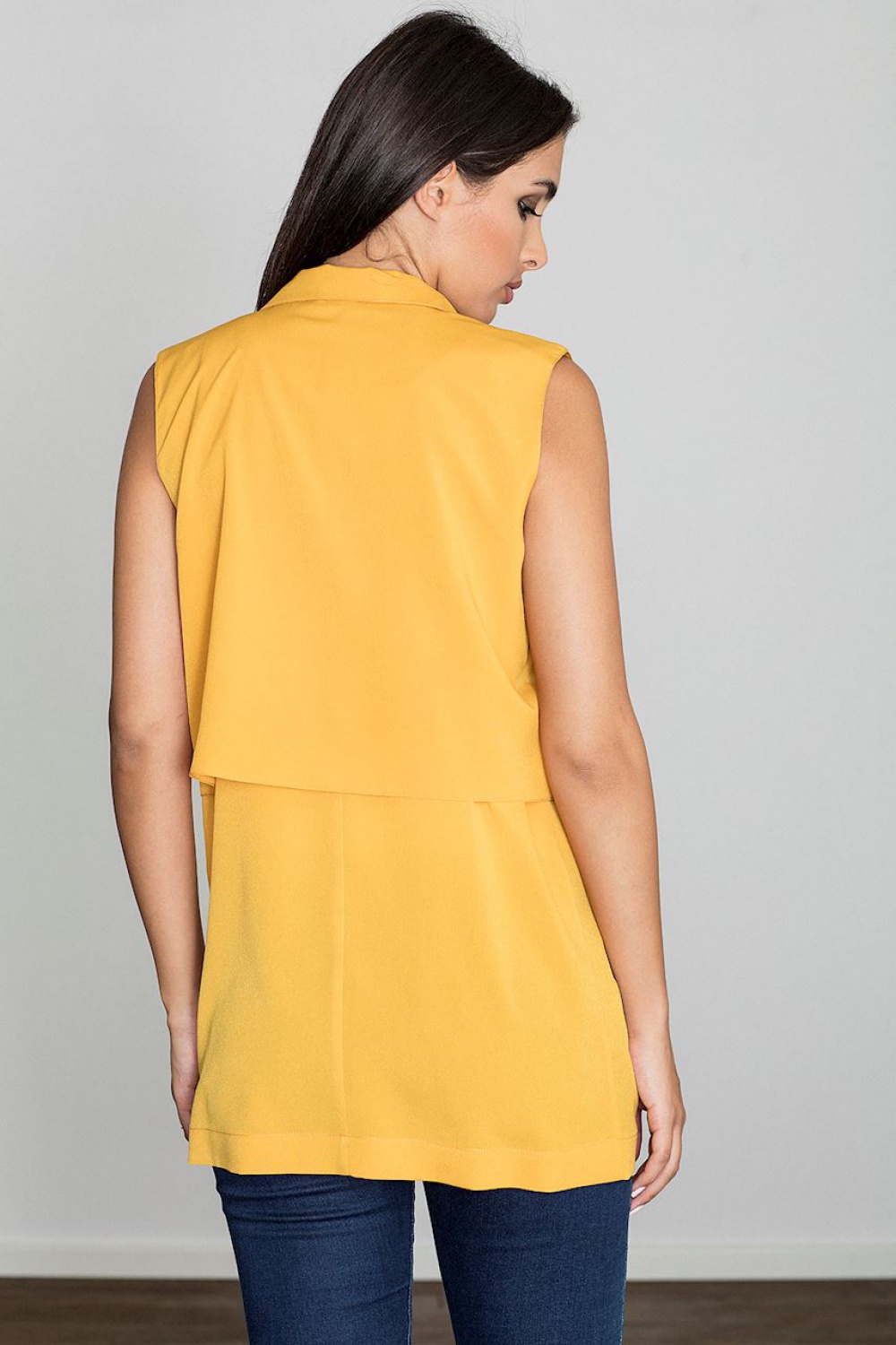 Kamizelka Damska Model M560 Yellow - Figl111089 - Żółty - obrazek 2