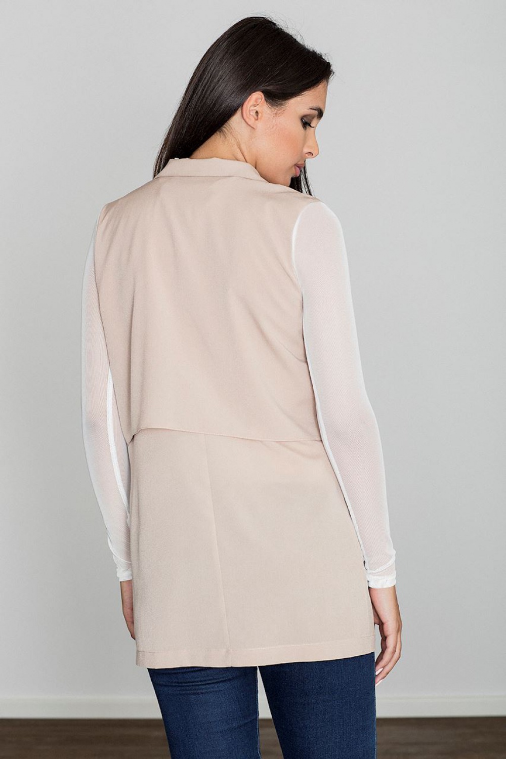 Kamizelka Damska Model M560 Beige - Figl111090 - Beżowy - obrazek 2