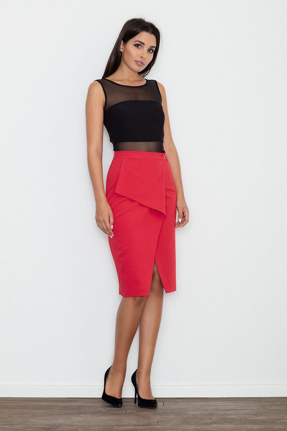 Spódnica Model M559 Red - Figl111098 - Czerwony