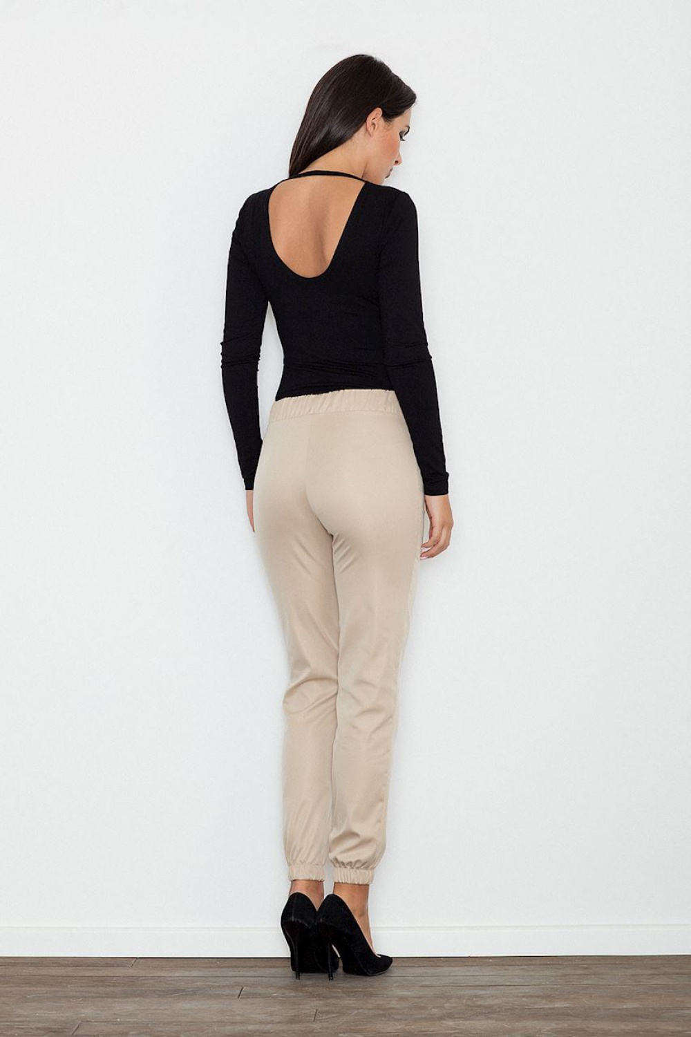 Spodnie Damskie Model M556 Beige - Figl111103 - Beżowy - obrazek 2