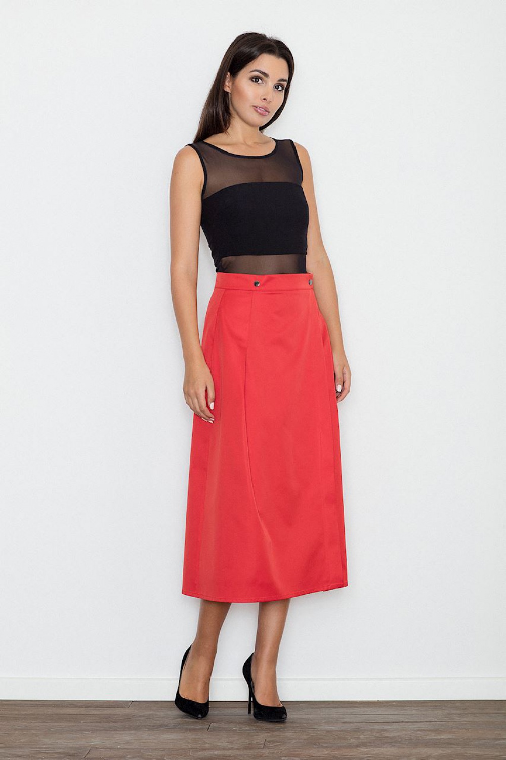 Spódnica Model M554 Red - Figl111110 - Czerwony