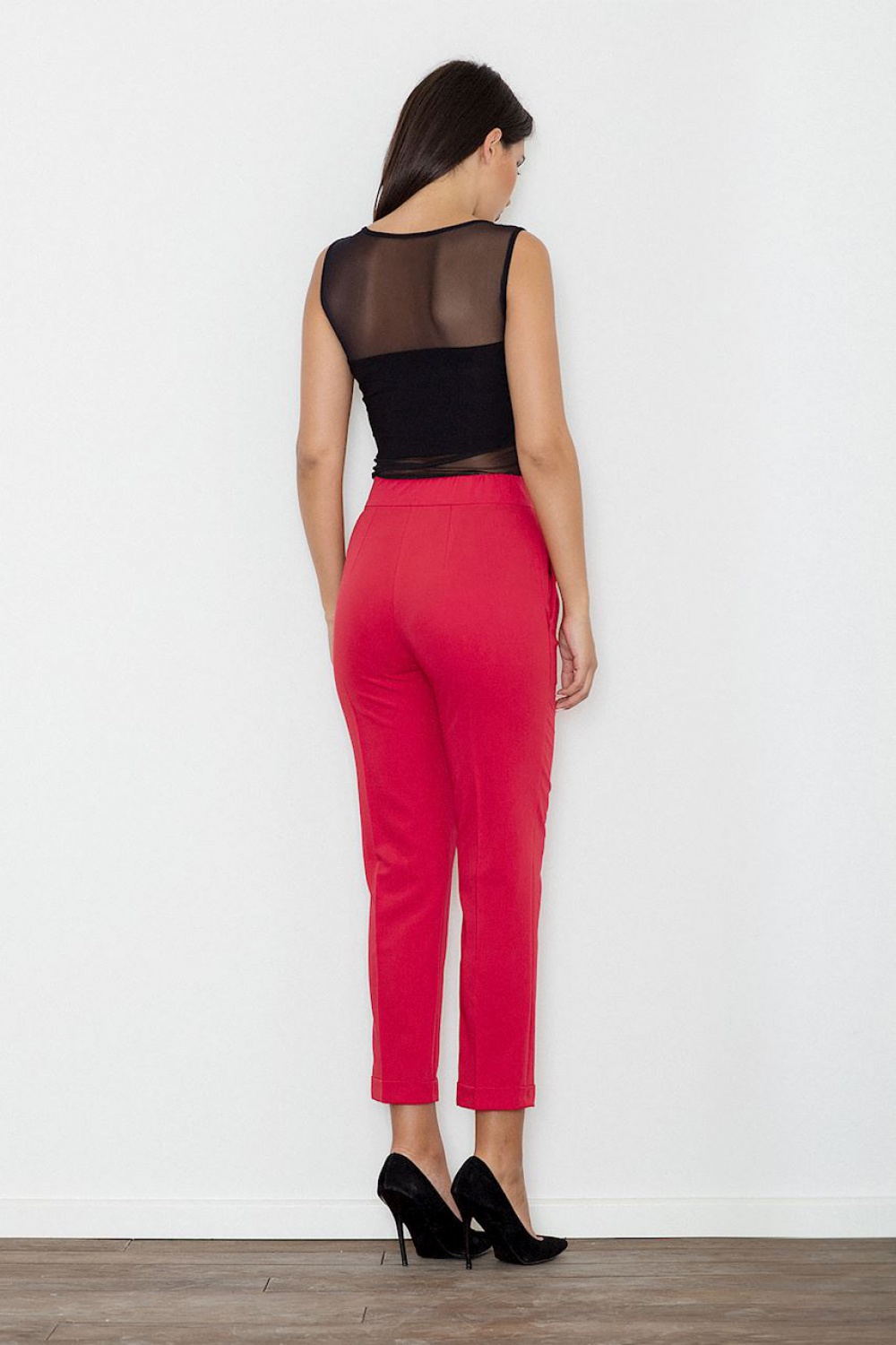 Spodnie Damskie Model M552 Red - Figl111117 - Czerwony - obrazek 2