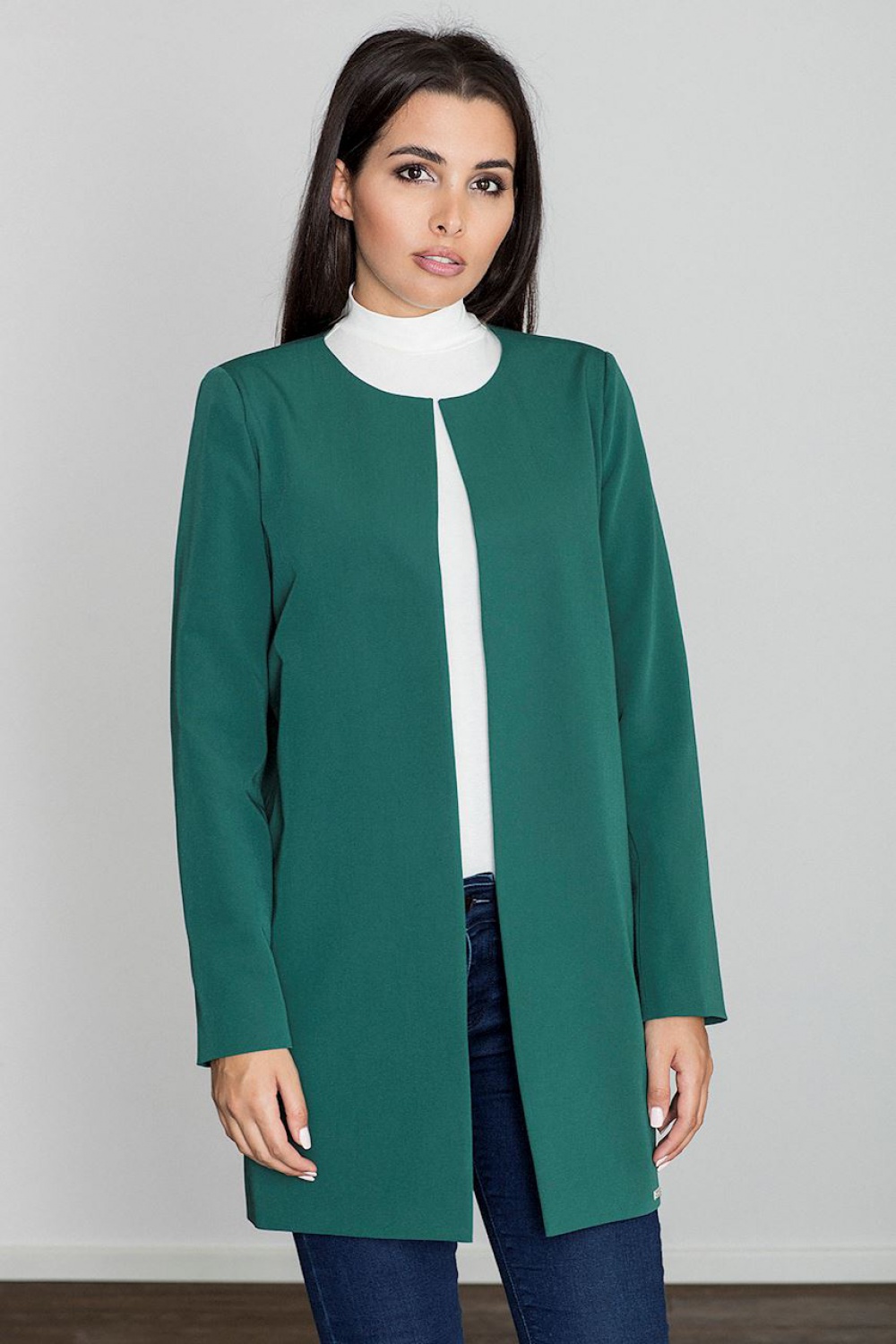 Płaszcz Damski Model M551 Green - Figl111123 - Zielony