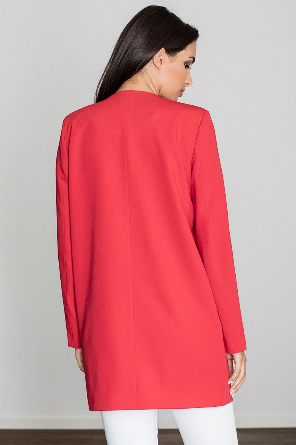 Płaszcz Damski Model M551 Red - Figl111124 - Czerwony - obrazek 2