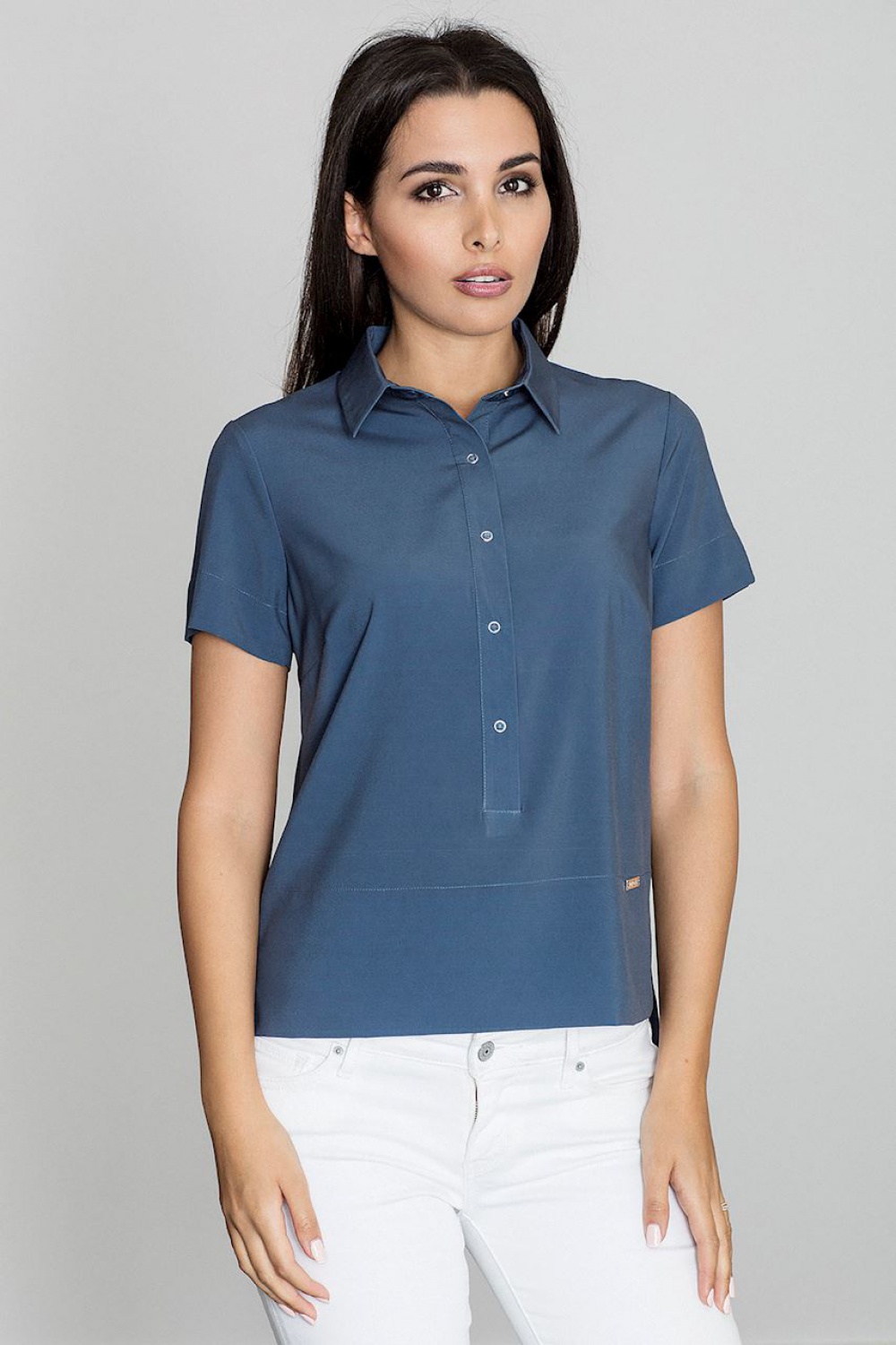 Bluzka Model M548 Navy - Figl111142 - Granatowy