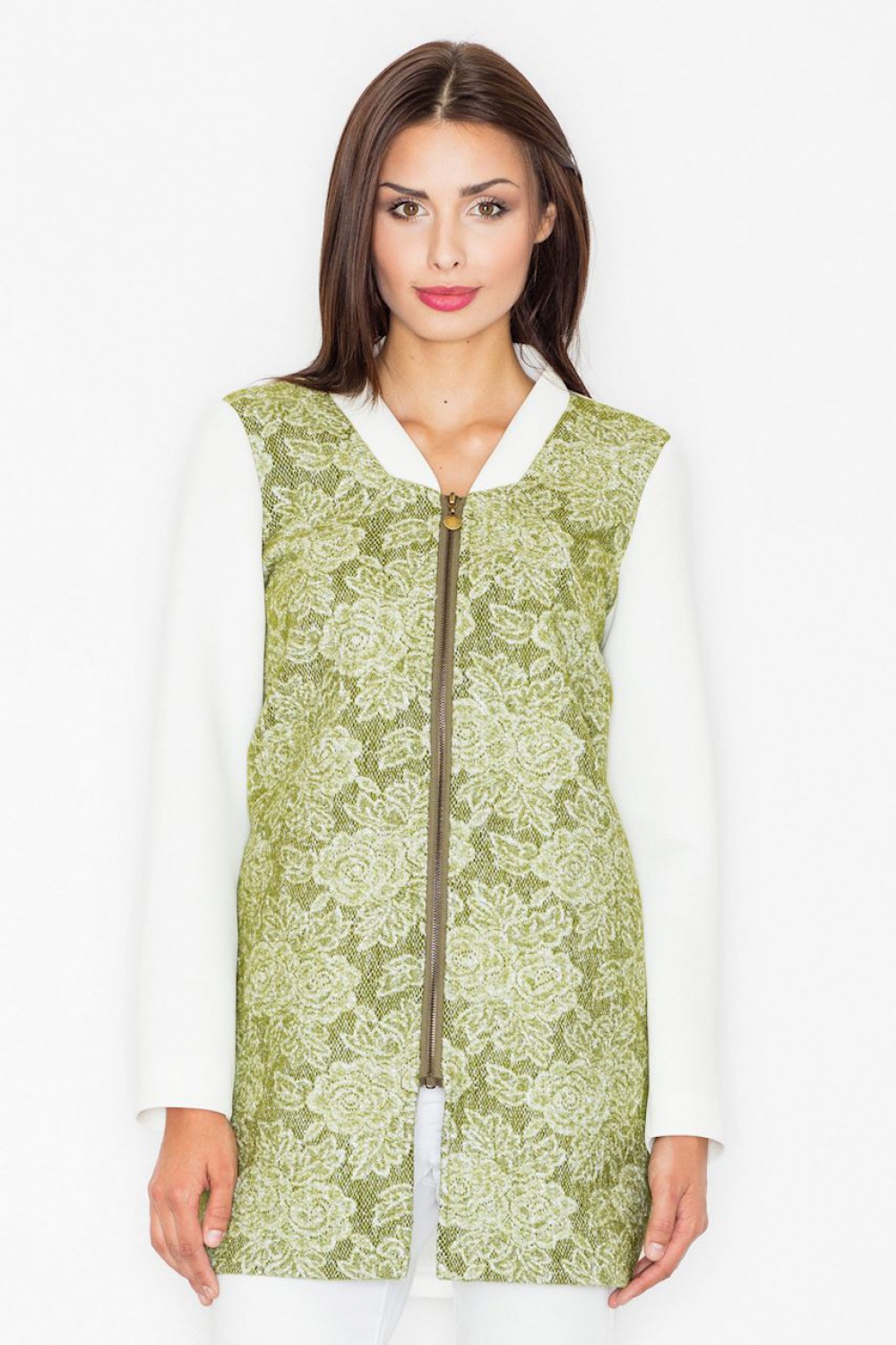 Płaszcz Damski Model M513 Green - Figl111500 - Zielony