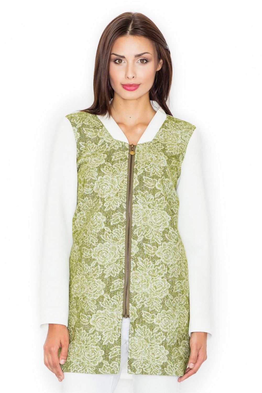 Płaszcz Damski Model M513 Green - Figl111500 - Zielony - obrazek 2