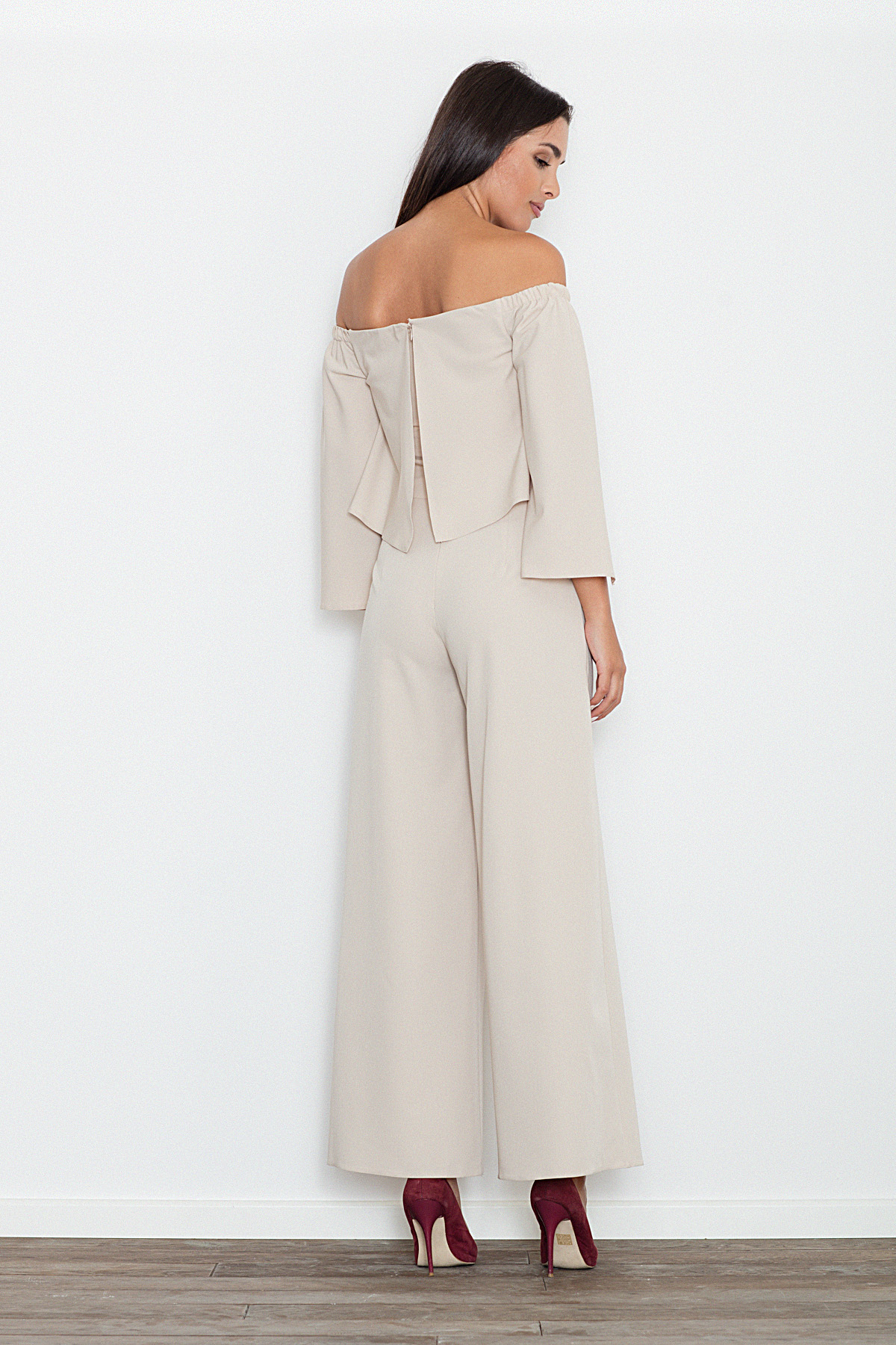 Kombinezon Damski Model M539 Beige - Figl77059 - Beżowy - obrazek 2