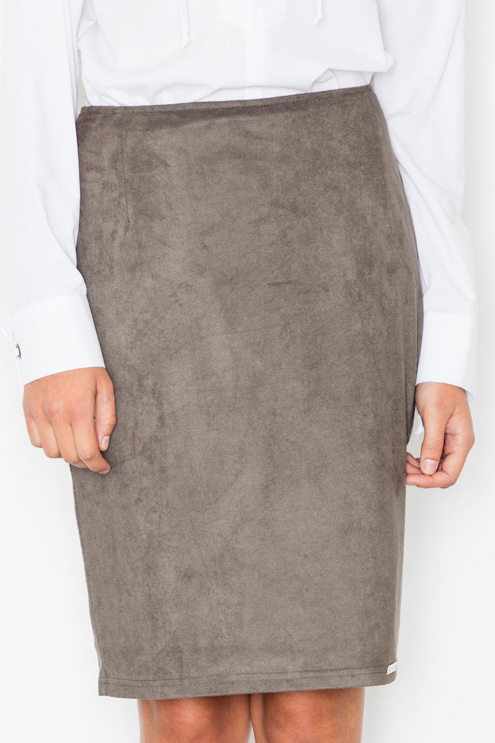 Spódnica Model M460 Oliwka - Figl111505 - Zielony - obrazek 4
