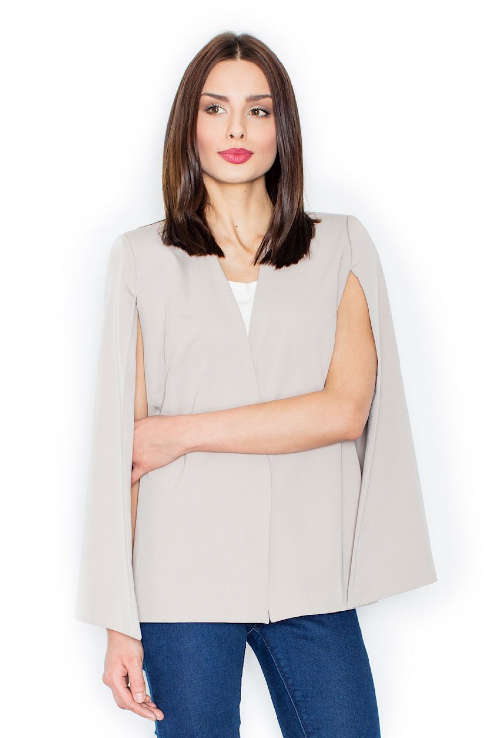 Żakiet Model M448 Beige - Figl111514 - Beżowy - obrazek 2