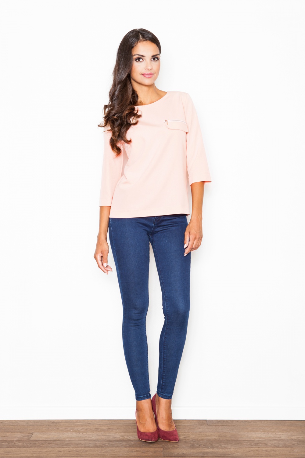 Bluzka Model M393 Pink - Figl111530 - Różowy - obrazek 3