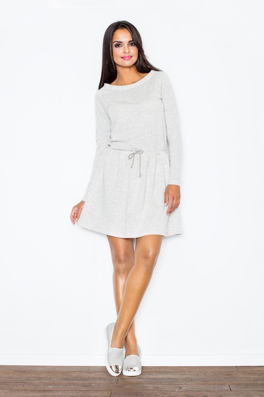 Sukienka Model 334 Light Grey - Figl44261 - Szary