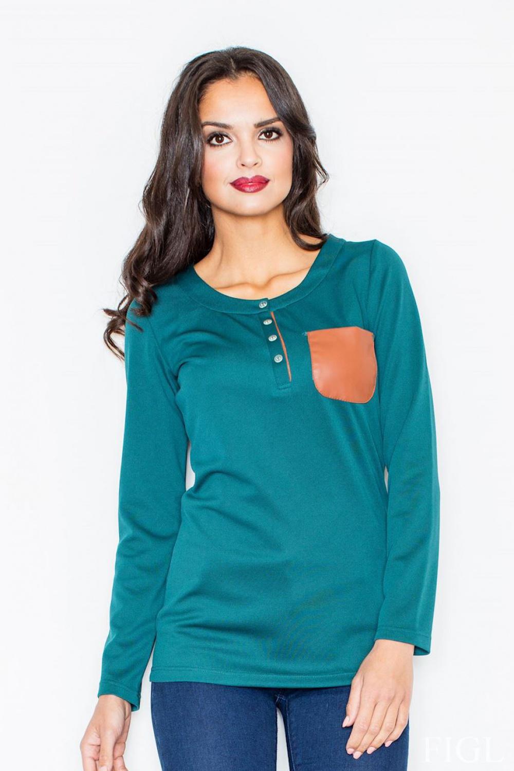 Bluzka Model M156 Green - Figl111737 - Zielony