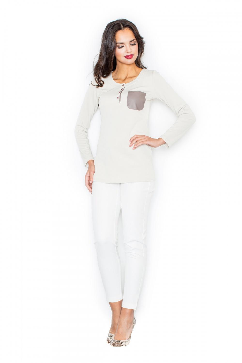 Bluzka Model M156 Beige - Figl111738 - Beżowy - obrazek 4