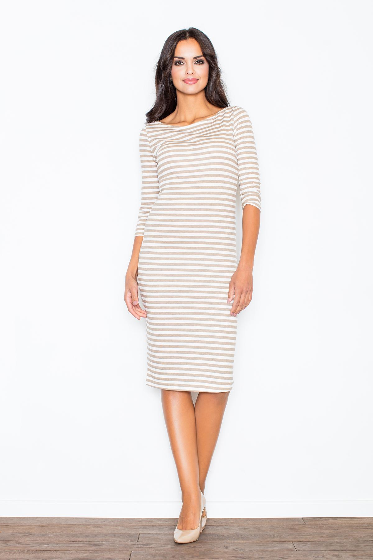 Sukienka Model 311 Beige - Figl44271 - Beżowy