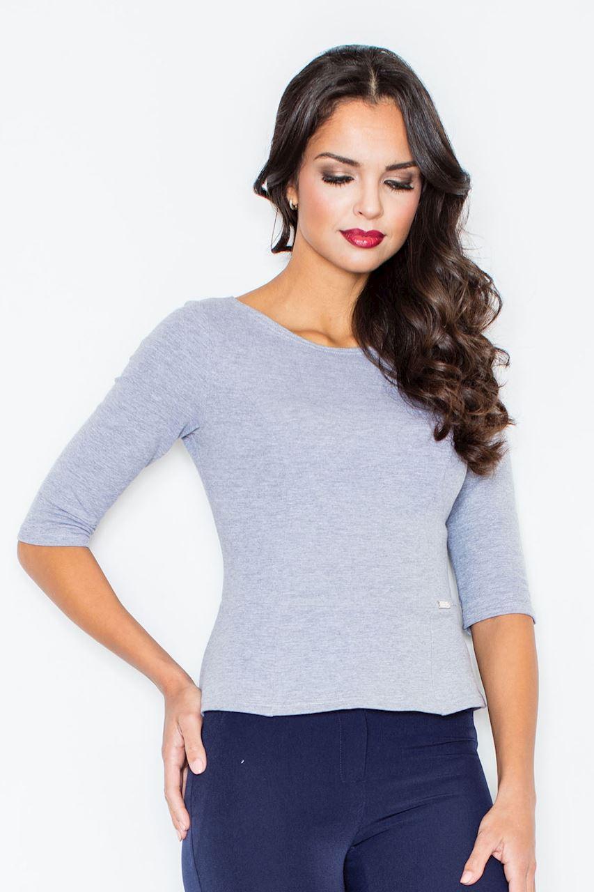 Bluzka Model 309 Grey - Figl44200 - Szary