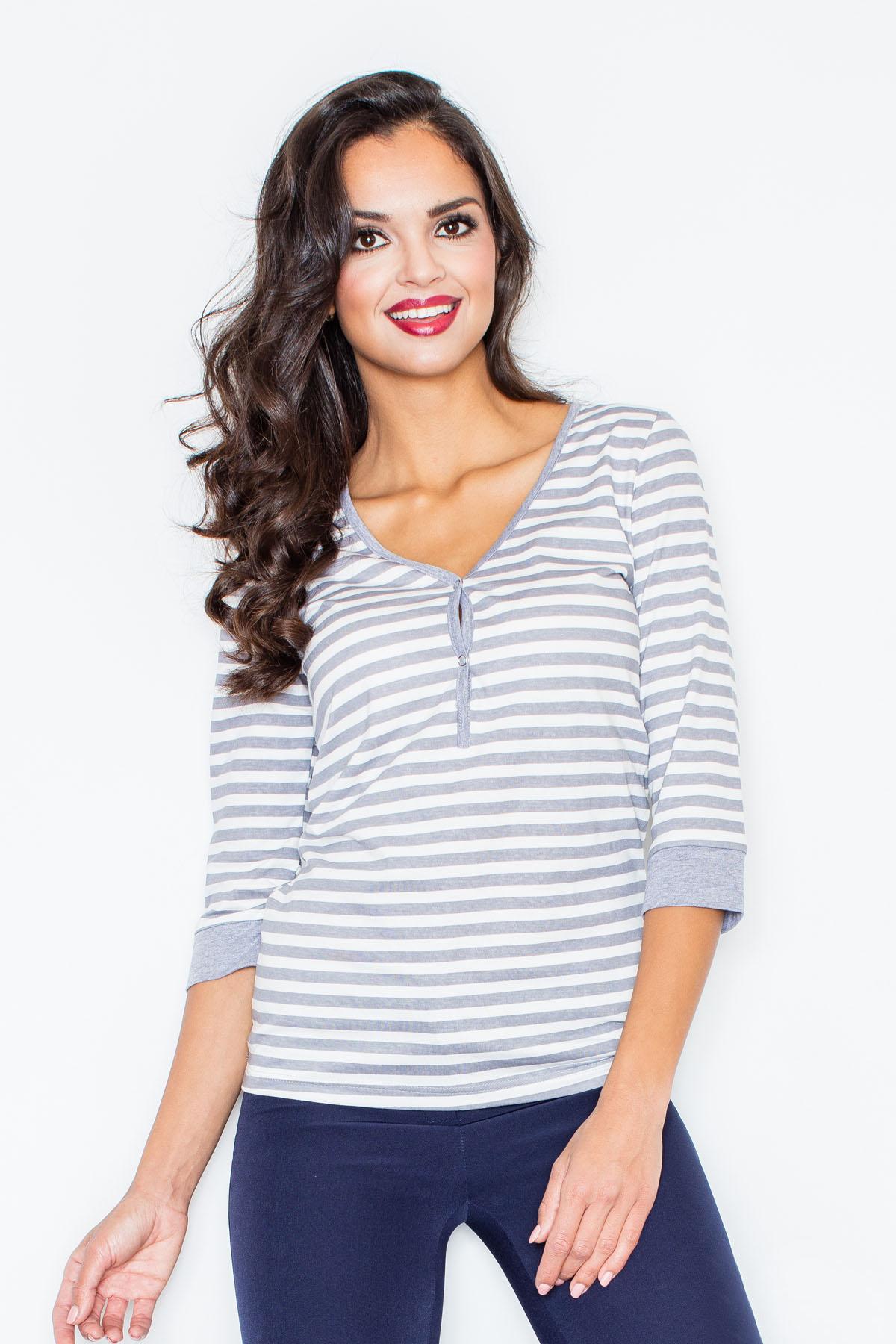 Bluzka Model 289 Grey - Figl44215 - Szary