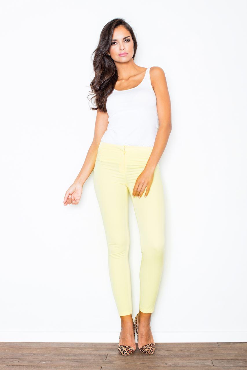 Spodnie Damskie Model 293 Yellow - Figl44272 - Żółty