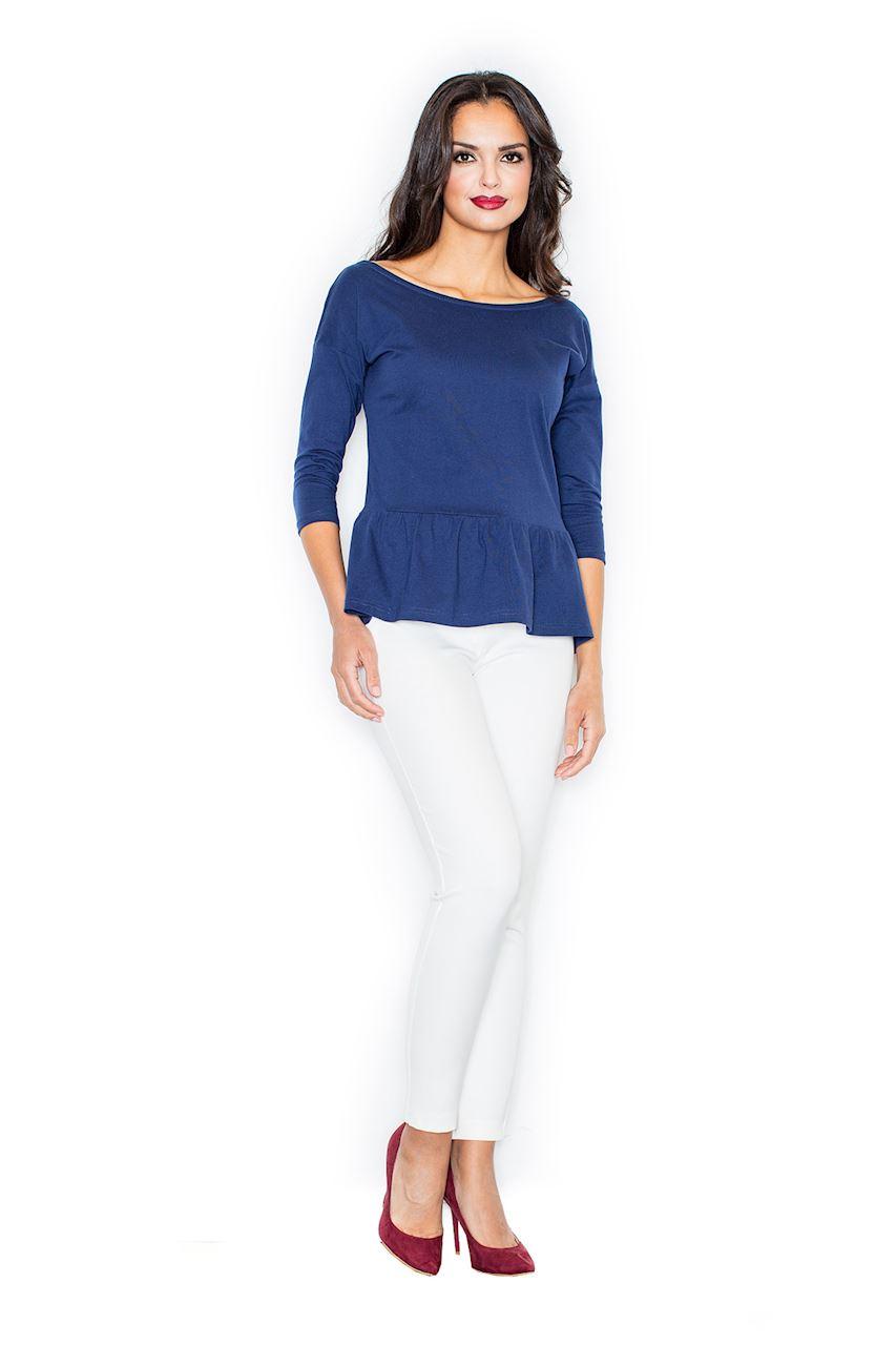Bluzka Model 233 Navy - Figl44524 - Niebieski - obrazek 2