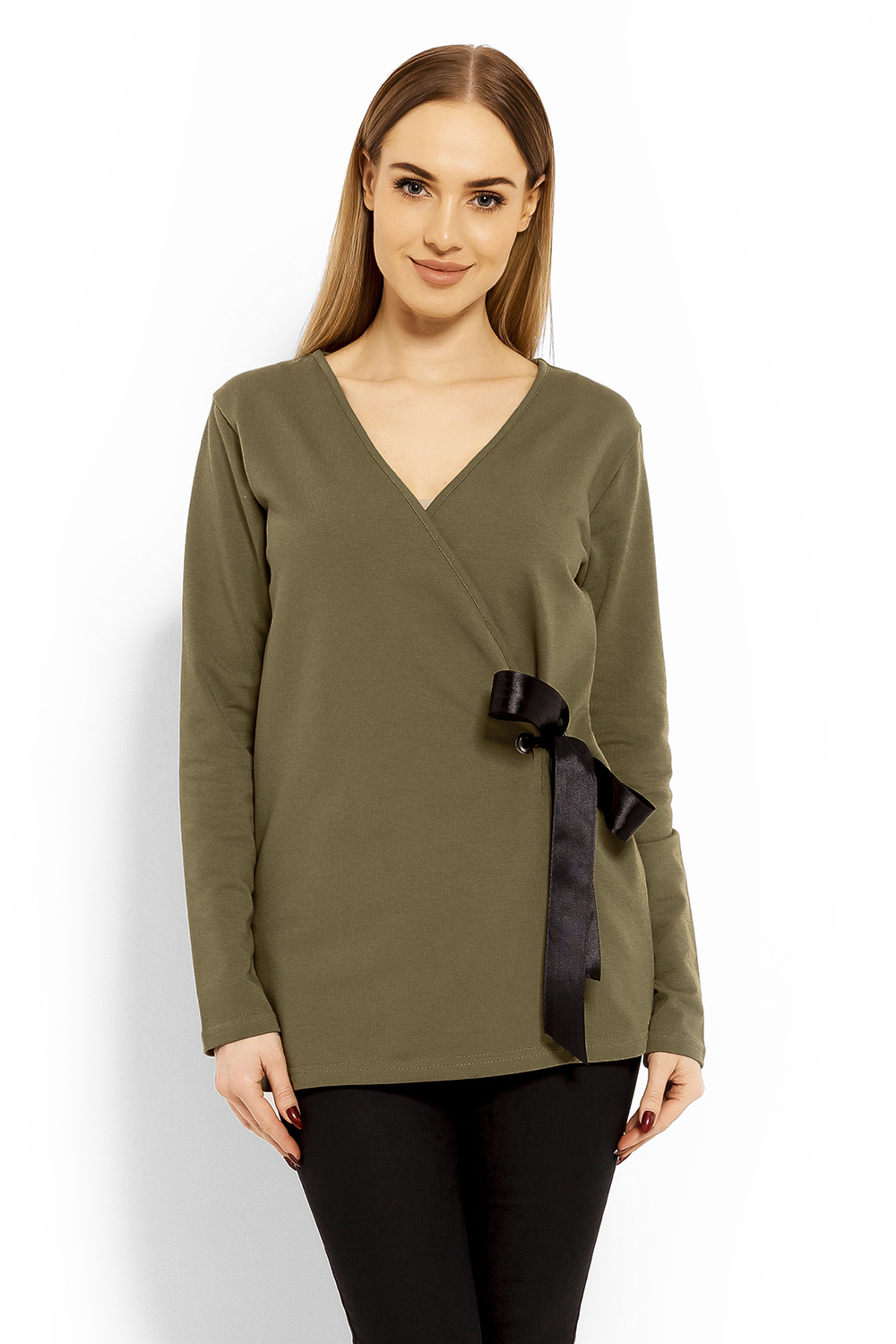 Bluzka Model 1626 Khaki - PeeKaBoo113248 - Zielony
