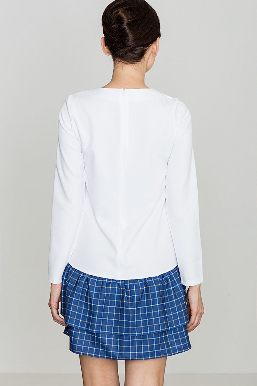 Sukienka Model K423 Wzór 48 White - Lenitif114272 - Biały - obrazek 2