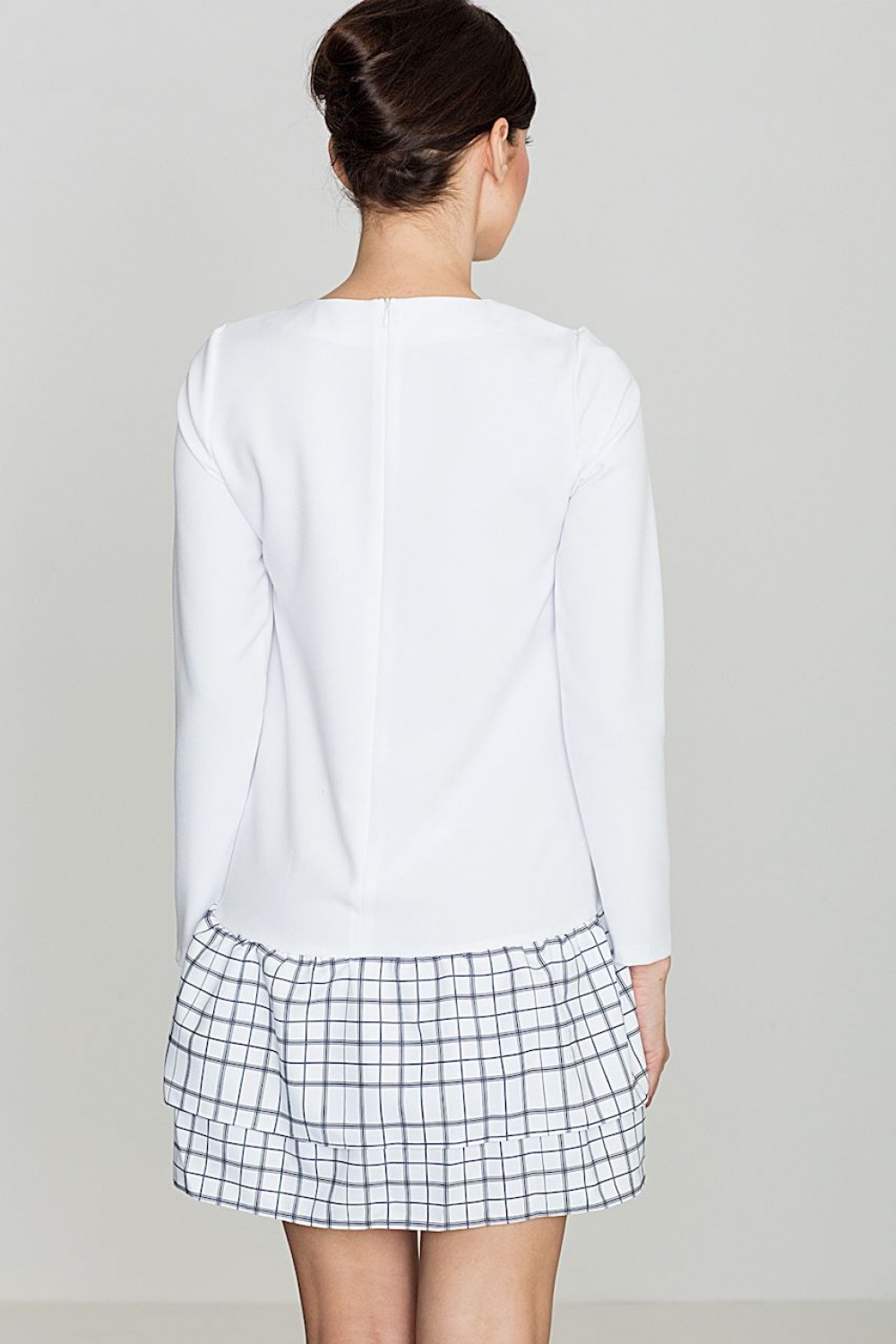 Sukienka Model K423 Wzór 47 White - Lenitif114273 - Biały - obrazek 2