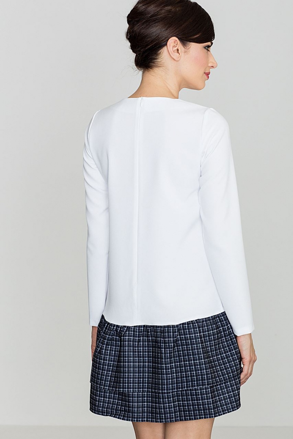 Sukienka Model K423 Wzór 40 White - Lenitif114274 - Biały - obrazek 2