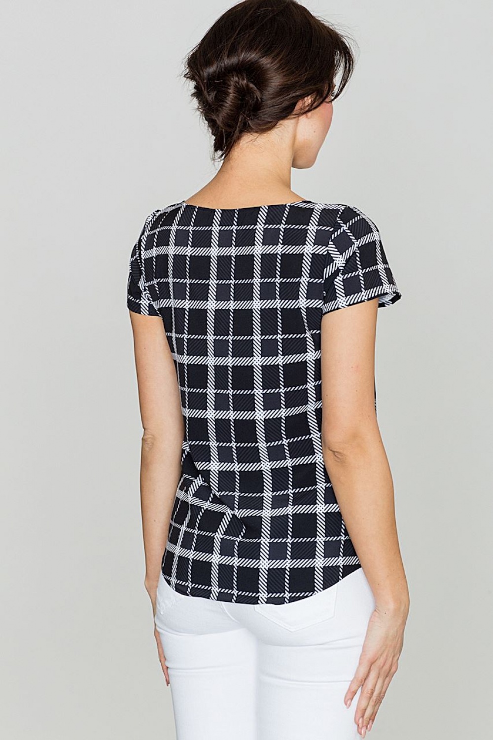 Bluzka Model K422 Wzór 46 Black - Lenitif114275 - Czarny - obrazek 2