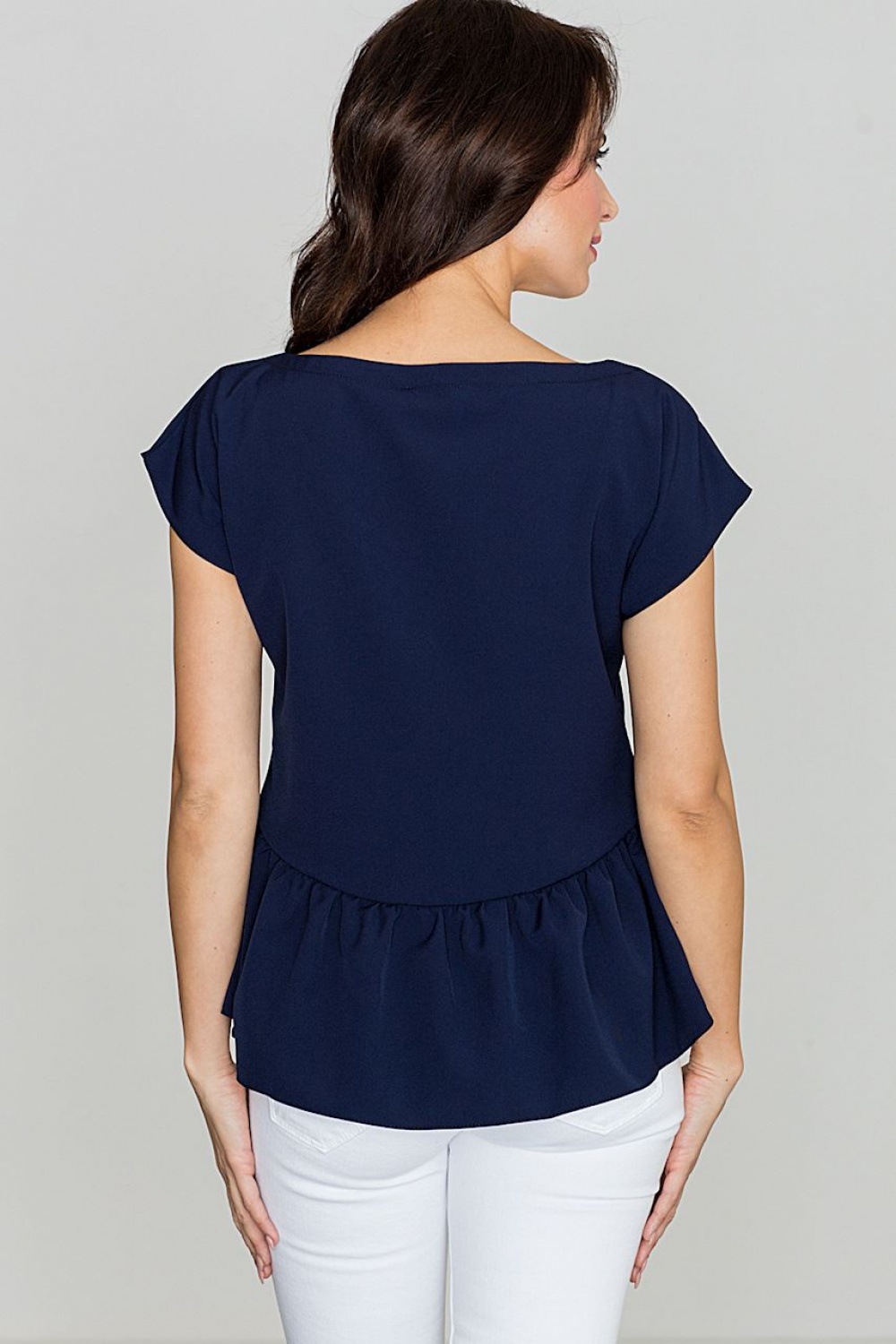 Bluzka Model K396 Navy - Lenitif114306 - Granatowy - obrazek 2