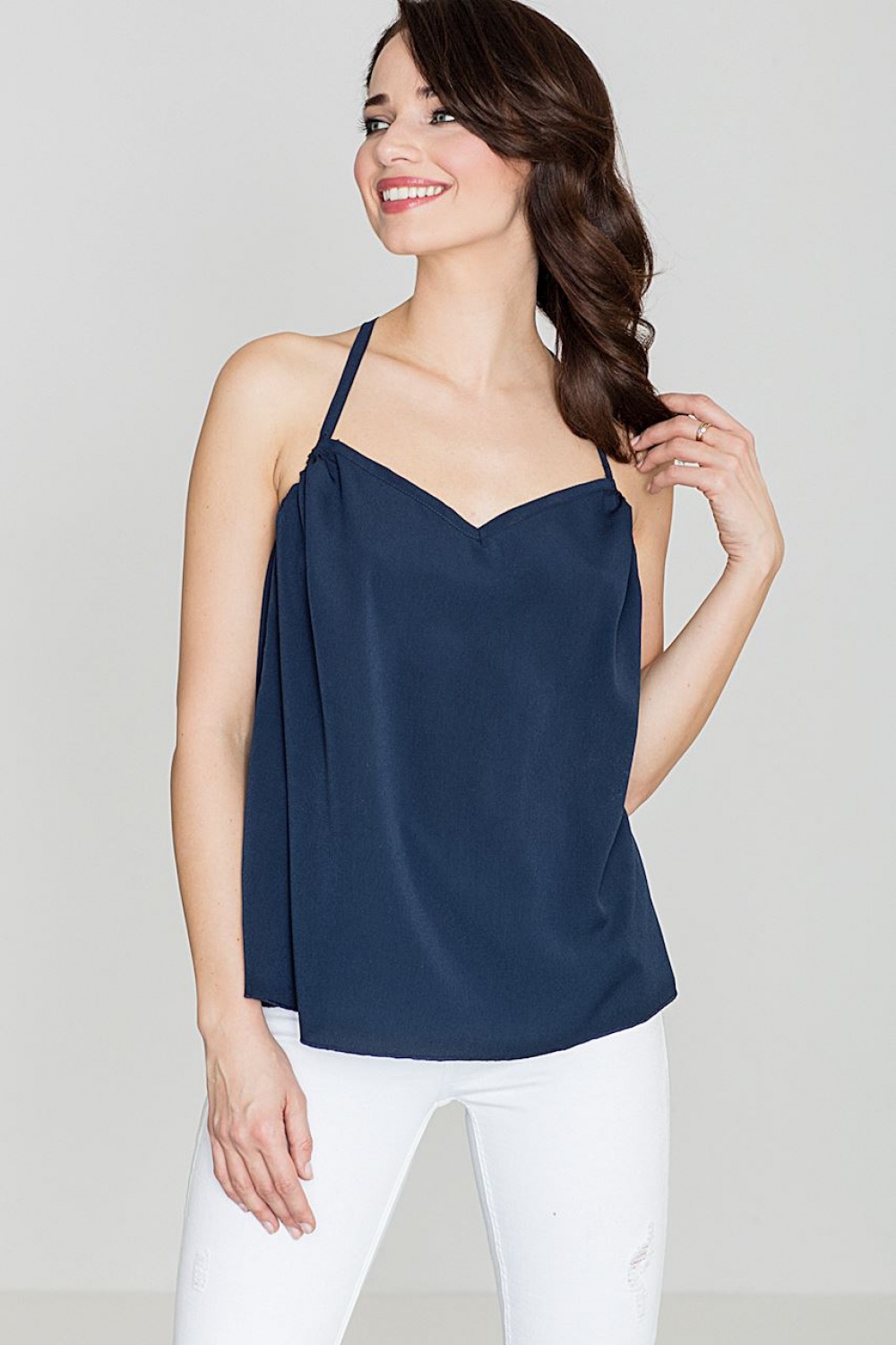 Bluzka Model K392 Navy - Lenitif114312 - Granatowy