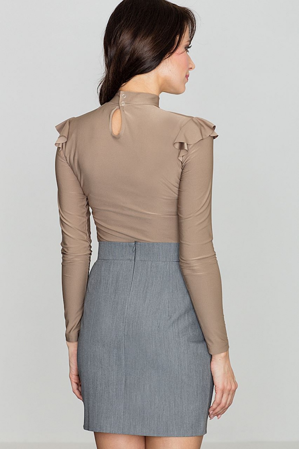 Spódnica Model K389 Grey - Lenitif114317 - Szary - obrazek 2