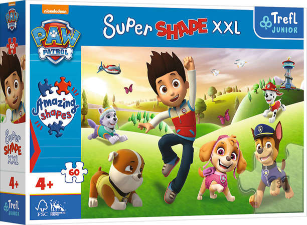 TREFL 50009 Puzzle 60 XXL Uśmiechnięte pieski / Psi Patrol
