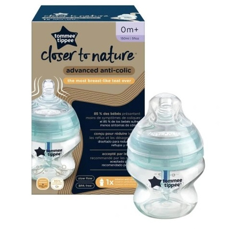 TOMMEE TIPPEE TTP42240586 42240587 Butelka plastikowa antykolkowa 150 ml