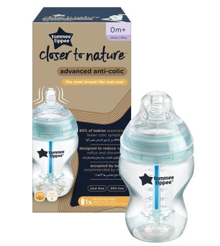 TOMMEE TIPPEE TTP42256986 42256987 Butelka plastikowa antykolkowa 260 ml