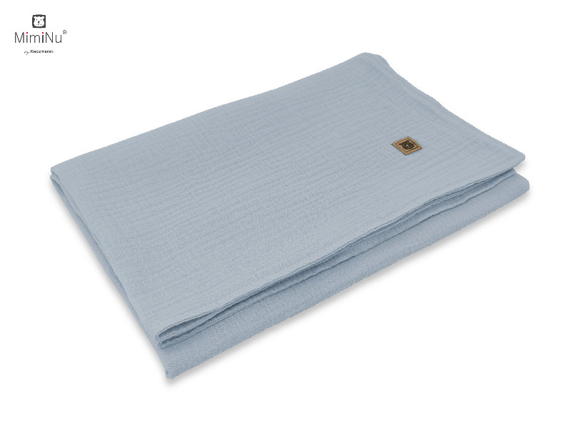 KIECZMERSKI Kocyk 75x100 cm MUŚLIN bawełna 100% jeans