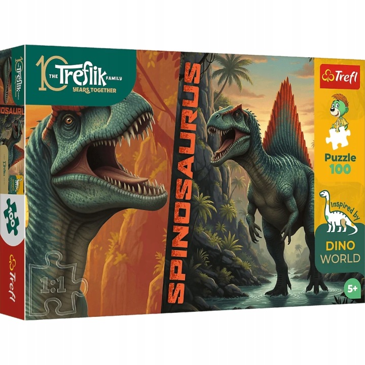 TREFL 16582 Puzzle 100 Spinosaurus / Rodzina Treflików