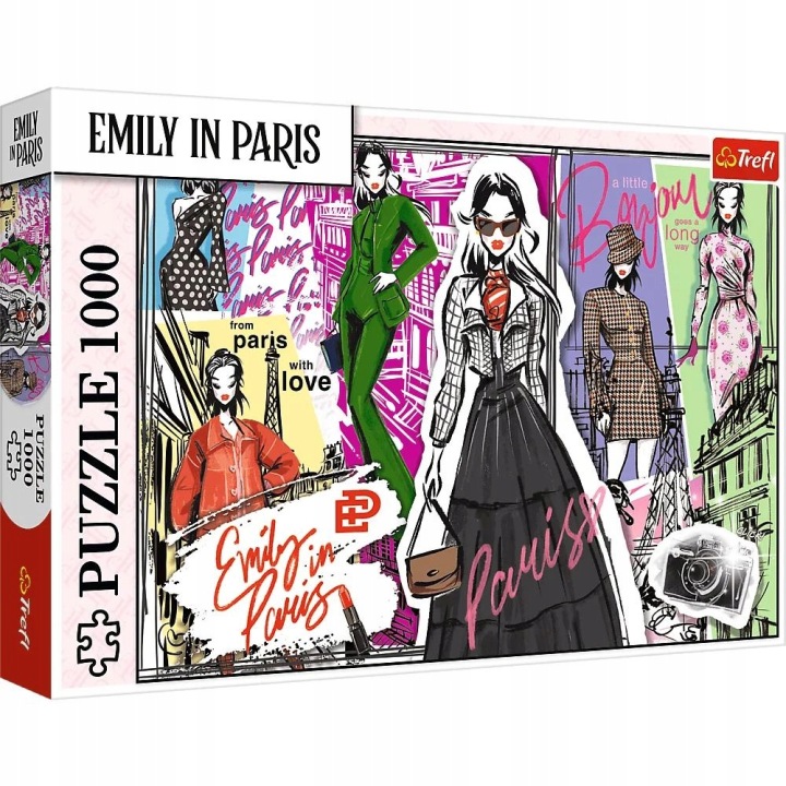 TREFL 10967 Puzzle 1000 Emily w Paryżu Modowe Inspiracje