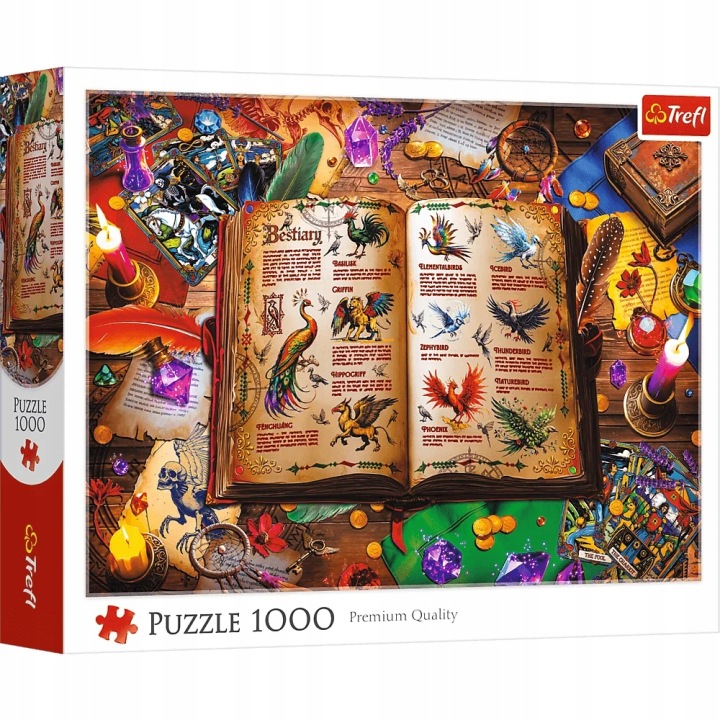 TREFL 10980 Puzzle 1000 Atlas fantastycznych ptaków