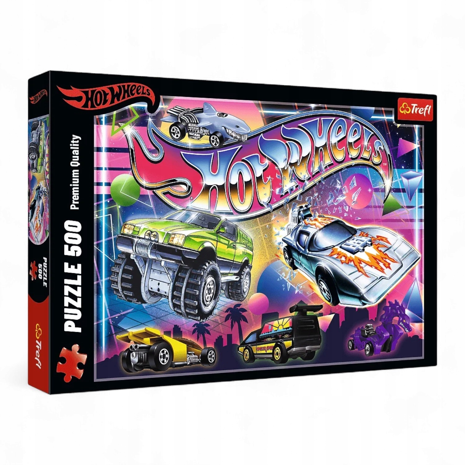 TREFL 37538 Puzzle 500 Hot Wheels: Lata 80-te