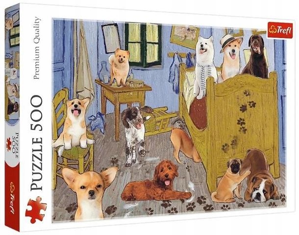 TREFL 37539 Puzzle 500 Pokój van Gogha? Psia Rewolucja