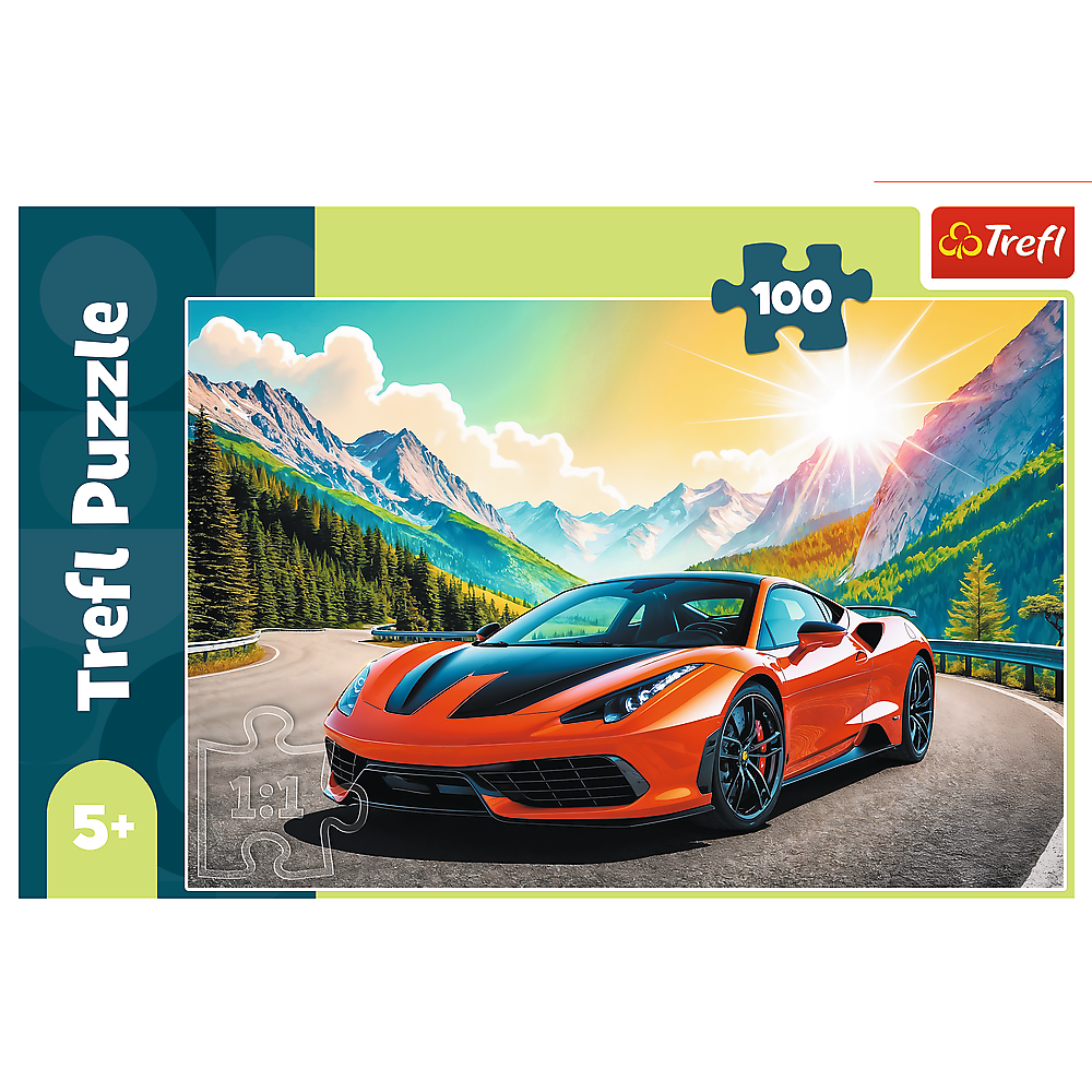TREFL 16490 Puzzle 100 Wyścig z czasem