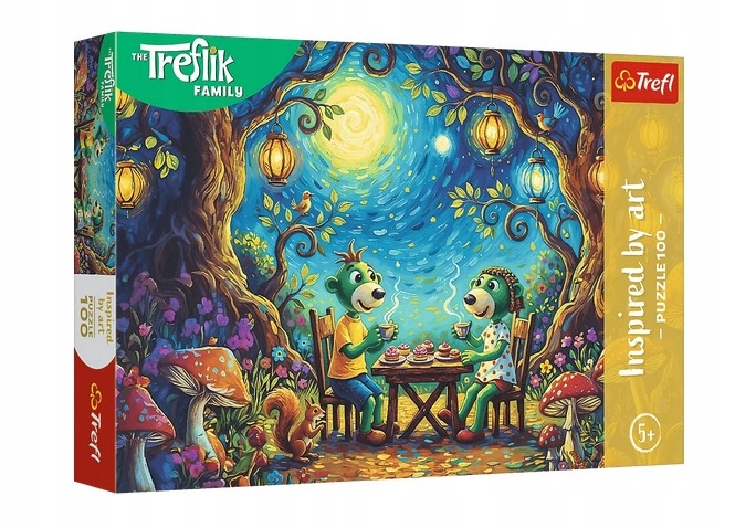 TREFL 16561 Puzzle 100 Spotkanie w kawiarni / Rodzina Treflików
